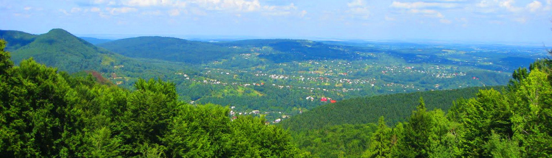 м. Косів, панорама із хребта Острий м. Косів, панорама