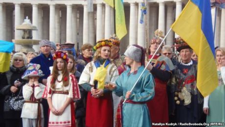 Вертеп “Євромайдан” у Ватикані. Фото: Радіо Свобода