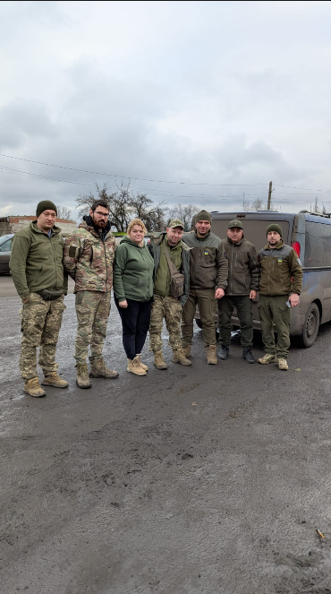 Наталія Олексюк з військовими