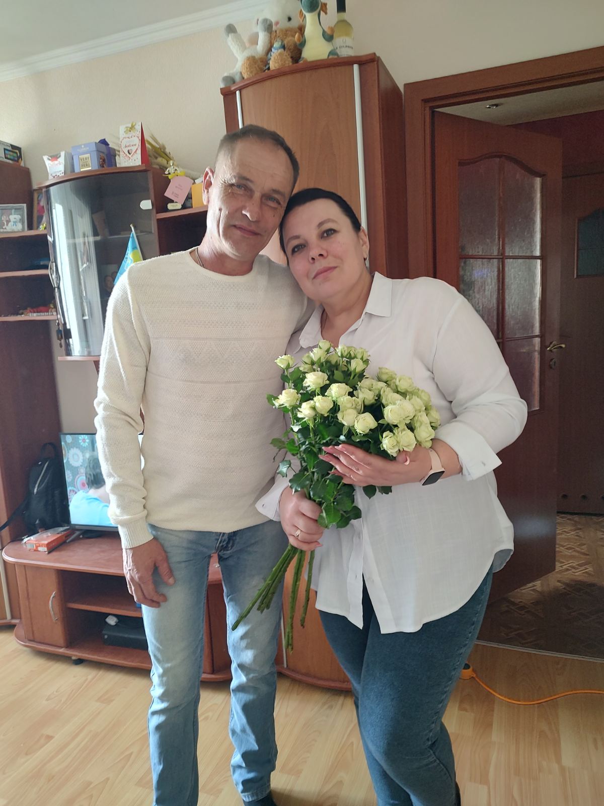 Вікторія Сакун з чоловіком